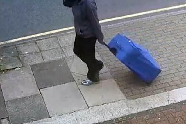 Mitchell admits being the person seen on CCTV carrying the suitcase but denies murder, the Old Bailey heard.