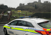 Garda car at the Rock of Dunamaise