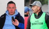 St Mary's manager Alan Flynn and Mohill manager Eamonn O'Hara Pictures: Willie Donnellan