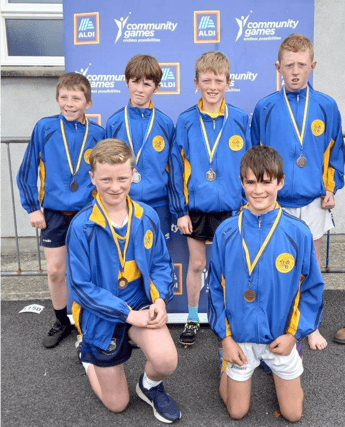 Back row: Conor O’Gorman, Gortnahoe Glengoole, James Long, Newport, Albert Maher, Boherlahan Dualla, Liam Carroll, Thurles. Front row: Matthew McGrath, New Inn, Sean O'Bioragra, Newport.