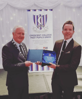 Dermot Whelan honoured by his alma mater Crescent College