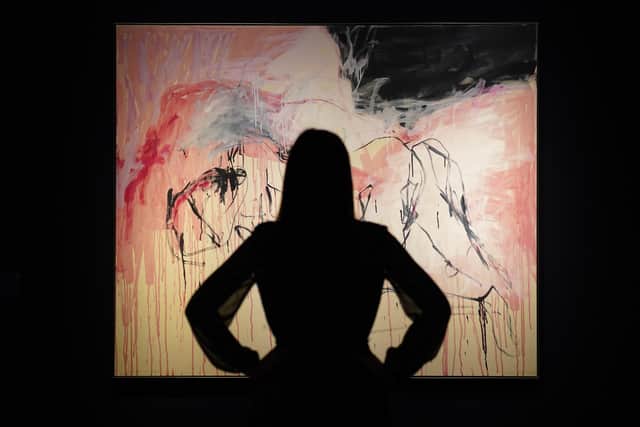 Other works to go on display ahead of the sale include Peter Doig’s Buffalo Station, AR Penck’s Ubergang and Freud’s Seaside Garden.