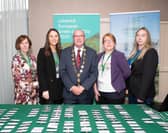 Attending the Biodiversity Emergency Conference were Mayor Francis Foley; Nuala O'Connell, senior planner LCCC; Aisling Coughlan, Sharon Lynch and Aisling Mulvihill, also LCCC | PICTURES: Liam Burke