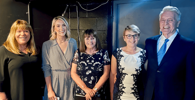 Bernie McNally, Secretary General of the Department of Education; Louise Cantillon, Michelle Keane, Chairperson of the Teaching Council; Phil Fox, acting Director of the Teaching Council and Declan C