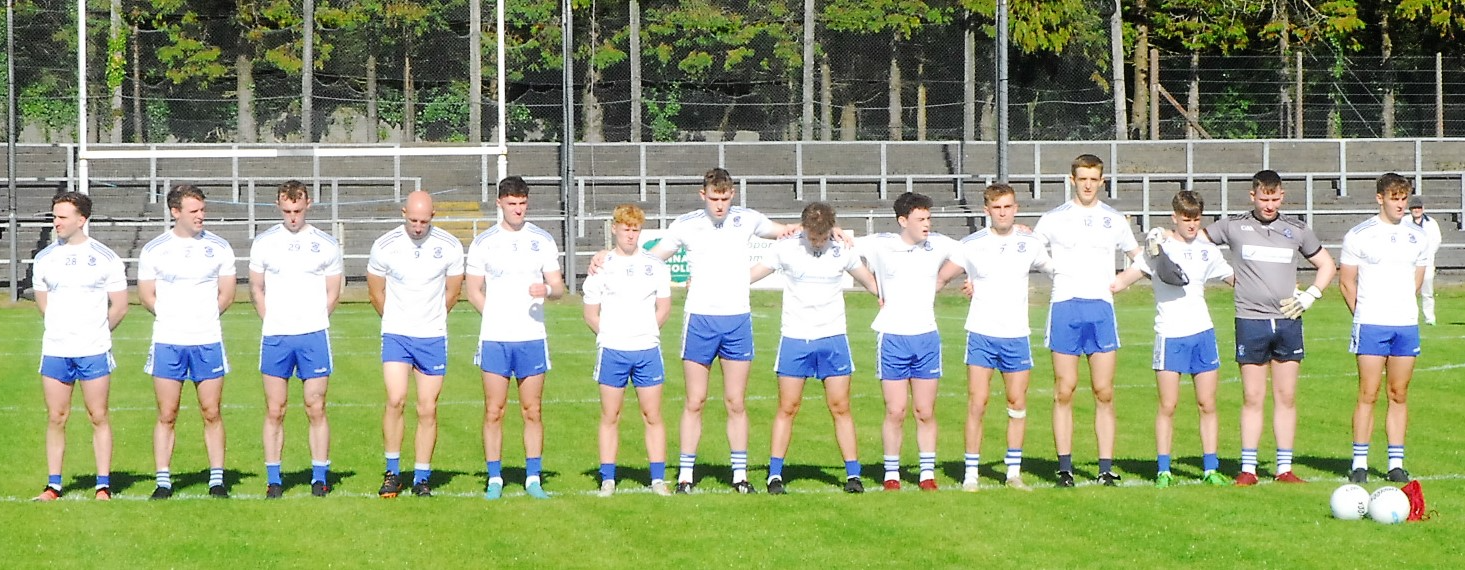 Sean Reynolds and his St Mary's teammates before the start of the Quarter-Final Picture: Willie Donnellan