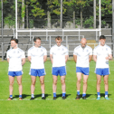 Sean Reynolds and his St Mary's teammates before the start of the Quarter-Final Picture: Willie Donnellan