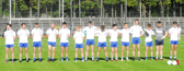 Sean Reynolds and his St Mary's teammates before the start of the Quarter-Final Picture: Willie Donnellan