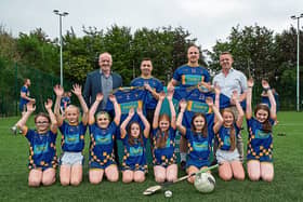 Three cheers for the Lee brothers at the launch of their sponsorship of Pallasgreen GAA and LGFC I PICTURE: Kieran Ryan Bendson
