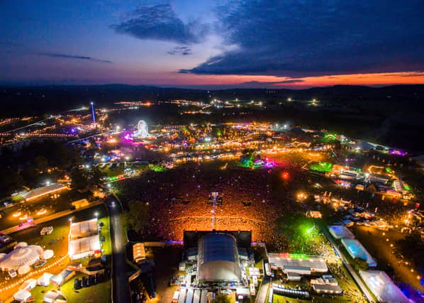 Aerial view of Electric Picnic 2018 Main Stage where Dua Lipa when was performing. Picture: Aerial.ie