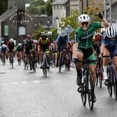 Lara Gillespie celebrates winning the opening stage of the Rás na mBan in Callan Picture: Lorraine O'Sullivan