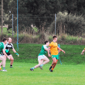 Tom Prior scores Ballinamore's injury time winner against Mohill Picture: Willie Donnellan