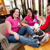 The late, great Anthony Foley with his sisters Orla and Rosie