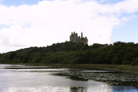The Gothic Revival style Dromore Castle is the location for the movie shoot