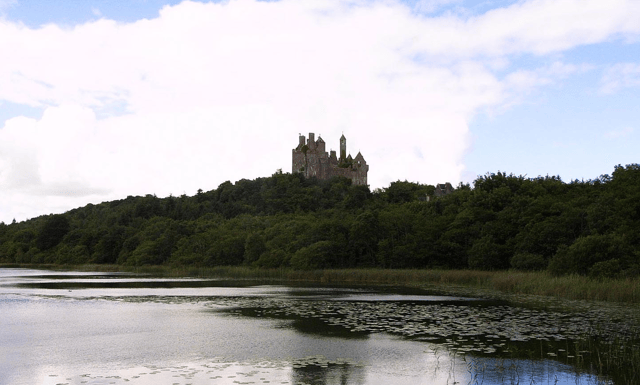 The Gothic Revival style Dromore Castle is the location for the movie shoot