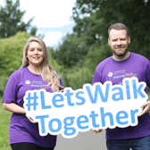 Neil Delamere and Pamela Laird encourage Kilkenny people to walk together for Alzheimer's and dementia