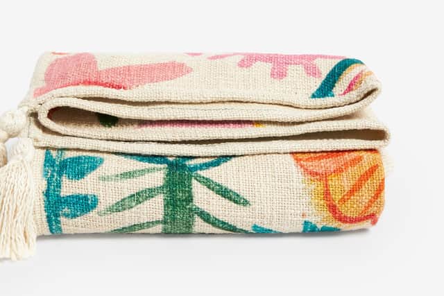 8. Lucy Tiffney Floral Throw, £55, Next