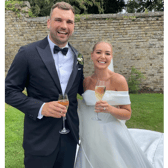 Mr and Mrs: The newlyweds  Tadhg Beirne and Harriet Fuller