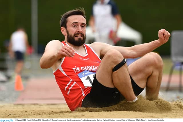 Mahon won the long jump, leaping out to 6.46m and his 13.75m won the triple jump.