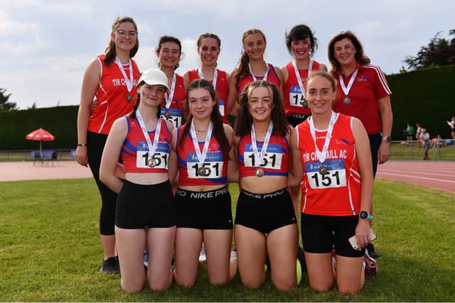 Tir Chonaill AC women took third spot after a count back.