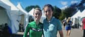 Josie Healion and Linda Kelly after the Time Trial on Friday.