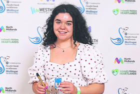 Saoirse Ní Chéileachair of CCÉ, Ballinamore, 2nd Place All Ireland Winner for the Whistle Slow Airs “Matt Cunningham Cup” (O18) . (Anna Allen Photography Mullingar)
