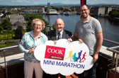 Angela Moloney, Cook Medical and Deputy Mayor Councillor Kieran O Hanlon with Mark Shaughnessy from Limerick Suicide Watch