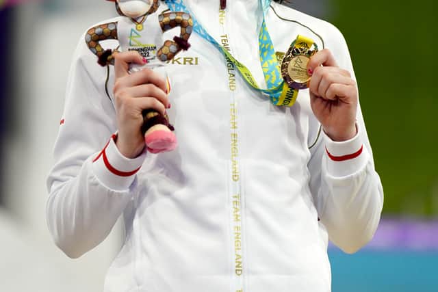 Last year during her Olympic depute in Tokyo, she placed seventh at age 16.