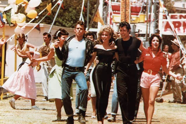 The trousers and leather jacket were sold at auction in 2019 for more than £300,000, with the proceeds going to the Olivia Newton-John Cancer Wellness and Research Centre.