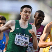 Mark English on his way to qualifying for the 800m semi-finals at the World Athletics Championships. Photo: Sportsfile
