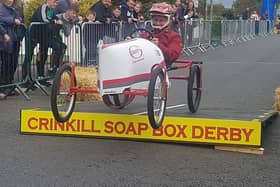 Action from a previous Soap Box Derby in Crinkill