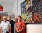 From left, Bartley Burke, Michael Conroy, Keith Hamilton and Vincent Burke with the Clonmel Community Mosaic