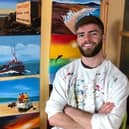 Ruairí during a previous painting challenge.