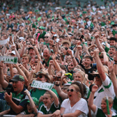 There were joyous scenes at TUS Gaelic Grounds on Monday night for the homecoming celebrations | PICTURE: Sportsfile