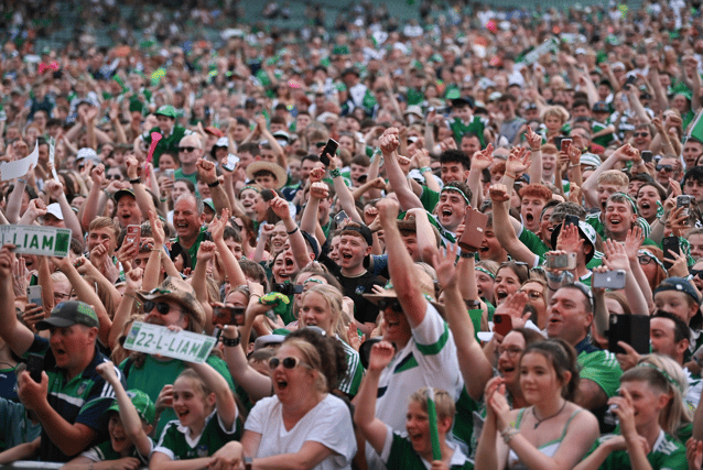 There were joyous scenes at TUS Gaelic Grounds on Monday night for the homecoming celebrations | PICTURE: Sportsfile