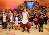 Ryan Tubridy with some of the performers for the Late Late Toy Show