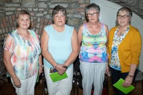 Thelma Reynolds, Margaret Gallagher, Mary Reynolds and Nuala Murray at the Launch of That Beats Banagher Festival in Crank House to be held on the 22nd-24th July. Ger Rogers Photo.