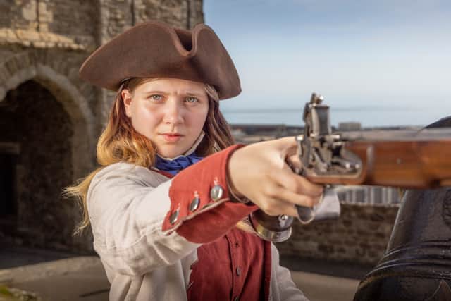 “I’ve also been learning how to sword fight for over a year now and it takes a lot of practice. It’s a skill that requires balance, speed and most importantly precision, but it will all be worth it when I can perform alongside the men – female pirates were just as fierce and I can’t wait to prove it.”
