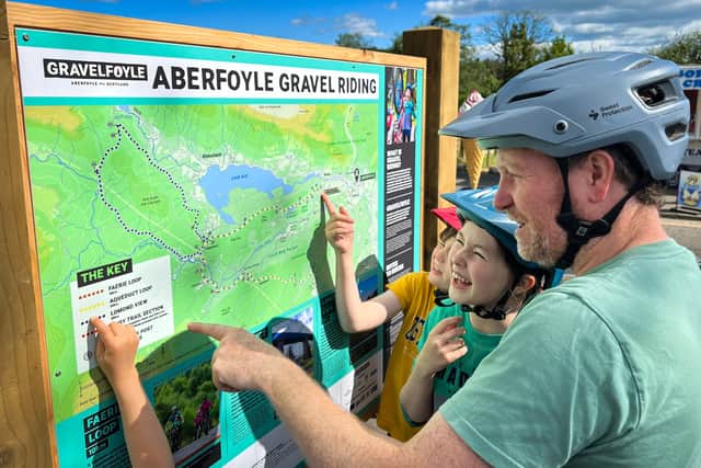 Waymarked gravel cycling trails opened in Aberfoyle in UK first