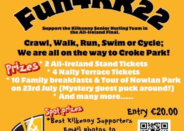 In a new initiative, the Kilkenny County Board has launched their Fun4KK22 fundraiser. A virtual crawl, walk, run, cycle or swim, the event encourages families to get involved.