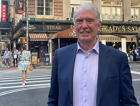Aughavas' Mike Carty pictured outside his Rosie O'Grady's saloon in New York