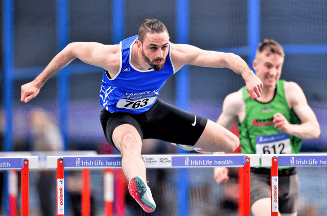 Leitrim's Gerard O'Donnell, pictured in action over the hurdles, has been appointed as the new Coach Education Manager for Athletics Ireland