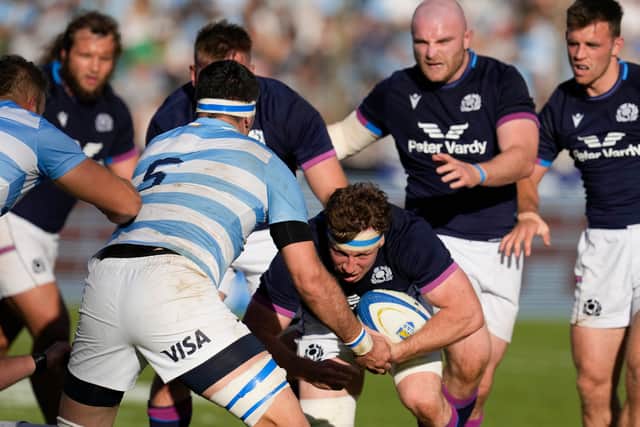 Argentina were unable to defend a driving line-out and Watson marked his milestone appearance by burrowing over for his seventh Test try.