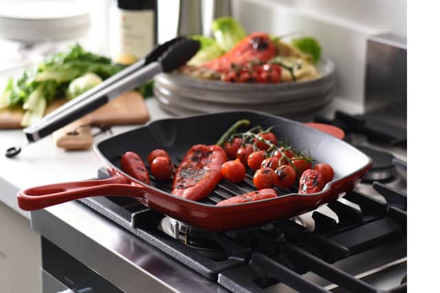 7. ProCook Cast Iron Square Griddle – 24cm, Graduated Red, £44, ProCook