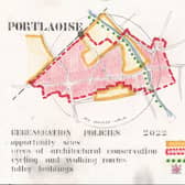 A drawing of Tullamore and Portlaoise town centres