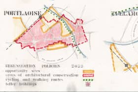 A drawing of Tullamore and Portlaoise town centres