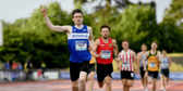 Mark English on his way to winning the 800m title. Photo: Sportsfile