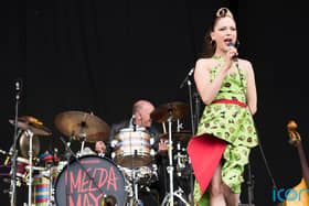 The 47-year-old singer performed at Glastonbury twice on Sunday