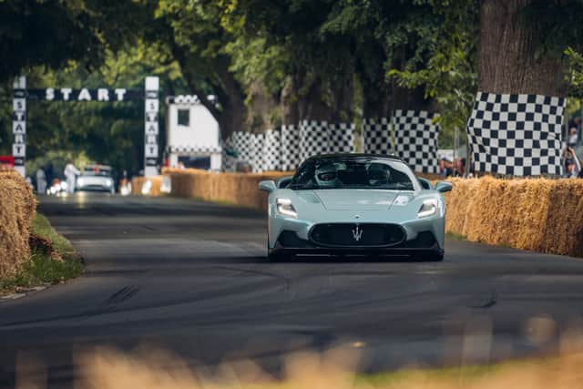 It is joined on the course by Maserati’s new MC20 Cielo spyder, which launched last month.