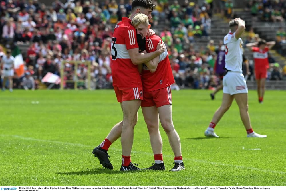 Derry Minors take on Cork today hoping to bounce back after their recent defeat to Tyrone.
