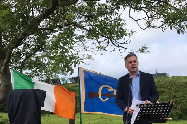 The main speaker at the event was Deputy Pearse Doherty who said Eithne Coyle fought for the freedom of Ireland. He said spoke of the pivotal role she played in Cumann na mBan. Ms Coyle was arrested on New Years Day 1921 and sentenced to three years penal servitude for aiding IRA members.